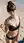 Slim brunette beach lingerie tease