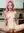 Pink hair kitchen counter nude