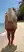 Red Fishnet Stockings & Sandy Shore: Over-the-Shoulder Glance