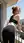 Balcony railing ass in leggings