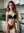 Fiery redhead in black lace kitchen
