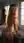 Nude blonde bathroom mirror pose