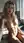Nude blonde kitchen counter selfie