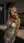 Young adult blonde kitchen glance