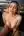Blonde nude balcony at dusk