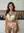 Brunette green eyes lace lingerie kitchen