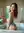 College asian in teal bikini bath