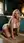 Curvy blonde on all fours kitchen