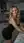 Blonde wavy hair kitchen selfie