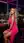 Curvy blonde cleavage in hot pink dress at bar
