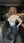 Curvy blonde kitchen pose in jeans