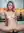 Pink hair nude spread in kitchen