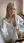 Blonde selfie in unbuttoned shirt