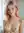 Topless pink hair close-up portrait