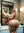 Young adult nude in bathroom mirror