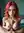 POV titfuck redhead squeezing big natural tits on bed