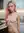 Pink hair nude in kitchen