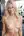 Blonde topless gym smile