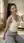 Early 20s asian gym girl kneeling