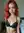 Close-up redhead in sheer black lace