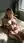 Nude curvy blonde on bright bed