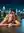 Blonde body pressed on rooftop deck
