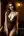 Curvy brunette in sheer slip