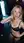 Blonde wavy hair tongue out selfie