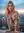 Pink hair rooftop cleavage tease