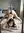 Asian bent over on bedroom rug
