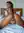 Long faux locs creampie on bed