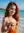 Redhead waves at sunny beach