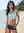 Sunlit beach full body pose