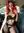 Redhead selfie in car lingerie