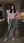 Kitchen counter pink sweater pose