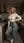 Curvy blonde kitchen counter pose