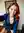 Curvy redhead blazer selfie