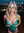 Mature blonde squeezes cleavage
