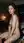 Nude on kitchen table glance