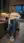 Curvy blonde kitchen jeans pose