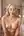 Platinum blonde facial in bathroom