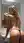 Blonde thong bathroom mirror pose