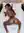 Nude ebony on white bed