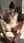 Brunette nude spread in sunny dressing room