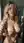 Blonde green eyes topless mirror