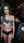 Brunette topless at bar