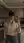 Kitchen mirror selfie in linen shirt