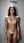 Brunette in shower, fingers spread