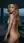Blonde waves over bare shoulders