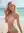Curvy pink lingerie beach tease